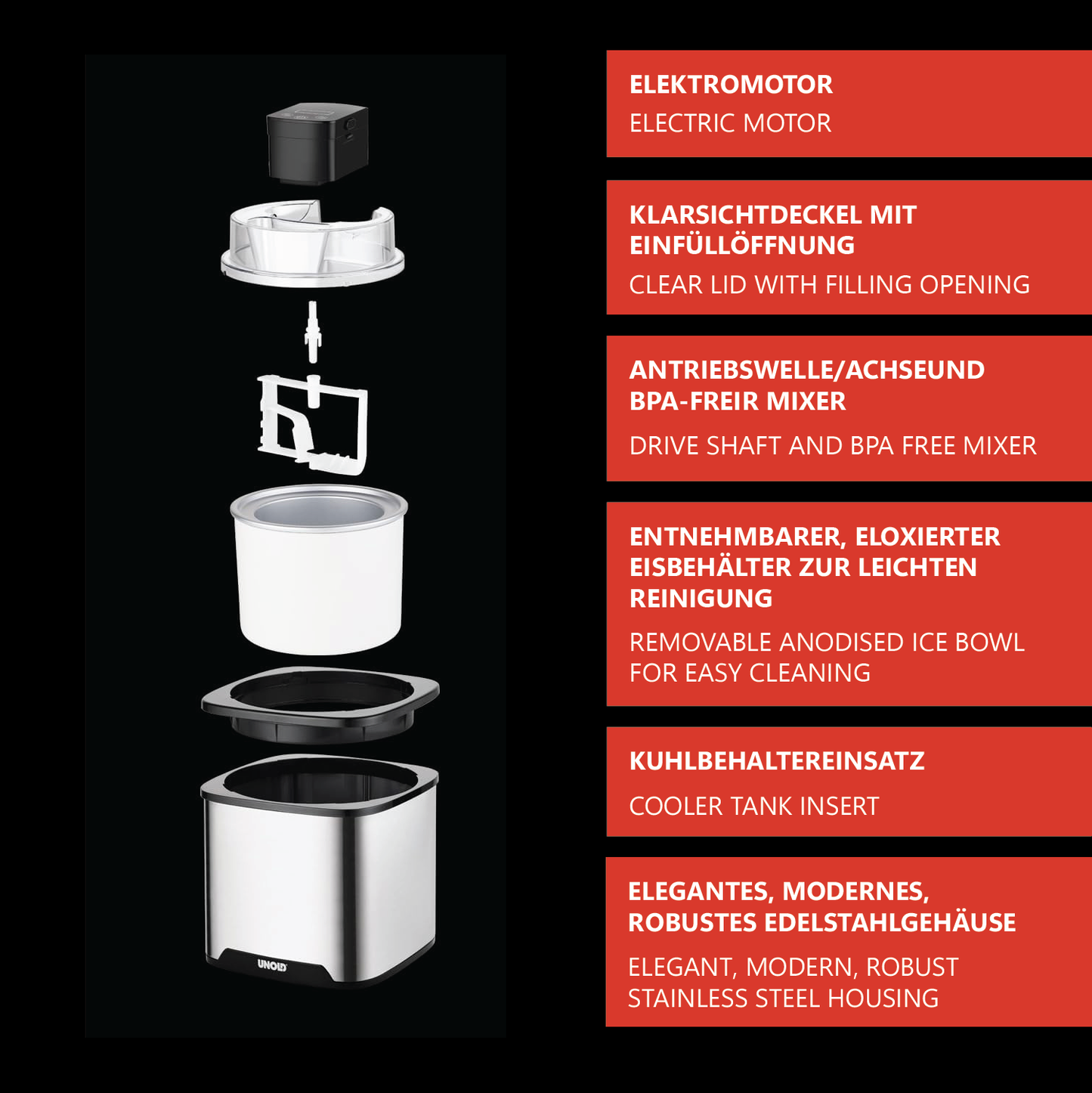 Unold Ice Cream Maker Gelato