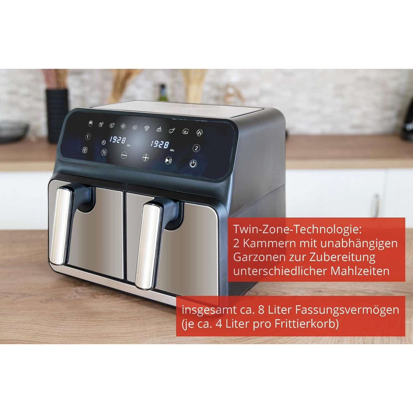 Unold Twin Zone 4L Double Air Fryer