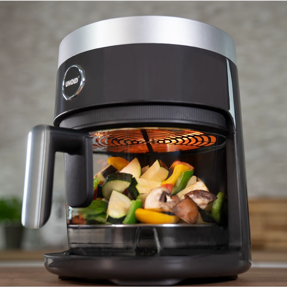 Unold Air Fryer Glas 3.5L with Transparent Glass Basket