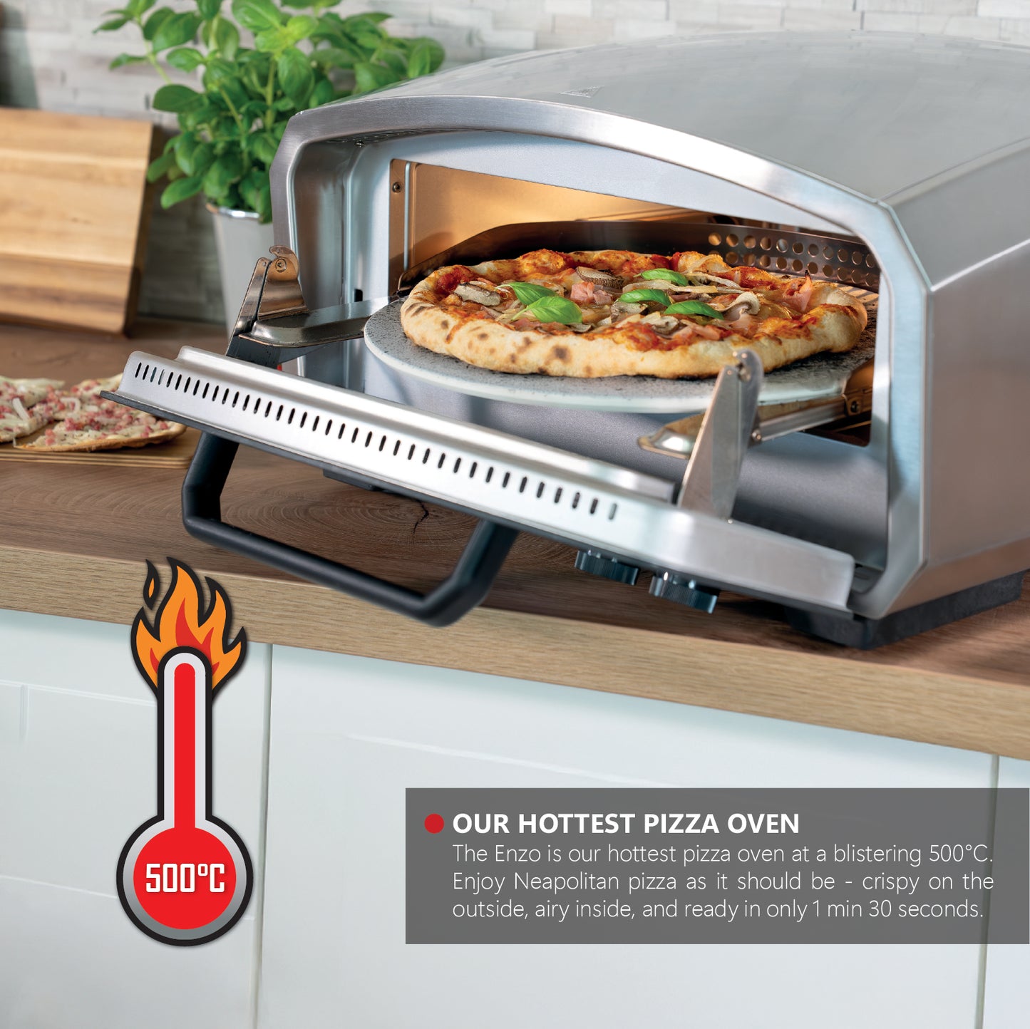 Unold Enzo 500°C Indoor and Outdoor Electric Pizza Oven