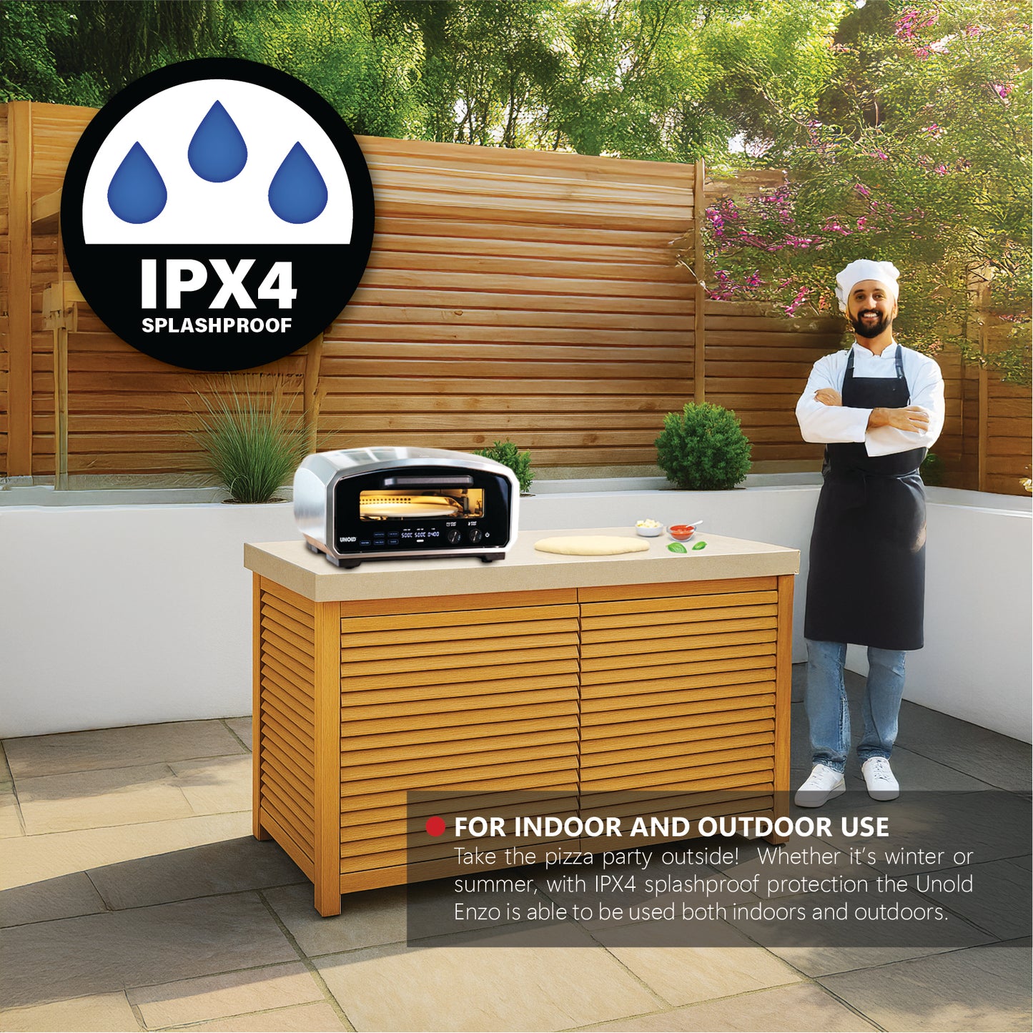 Unold Enzo 500°C Indoor and Outdoor Electric Pizza Oven