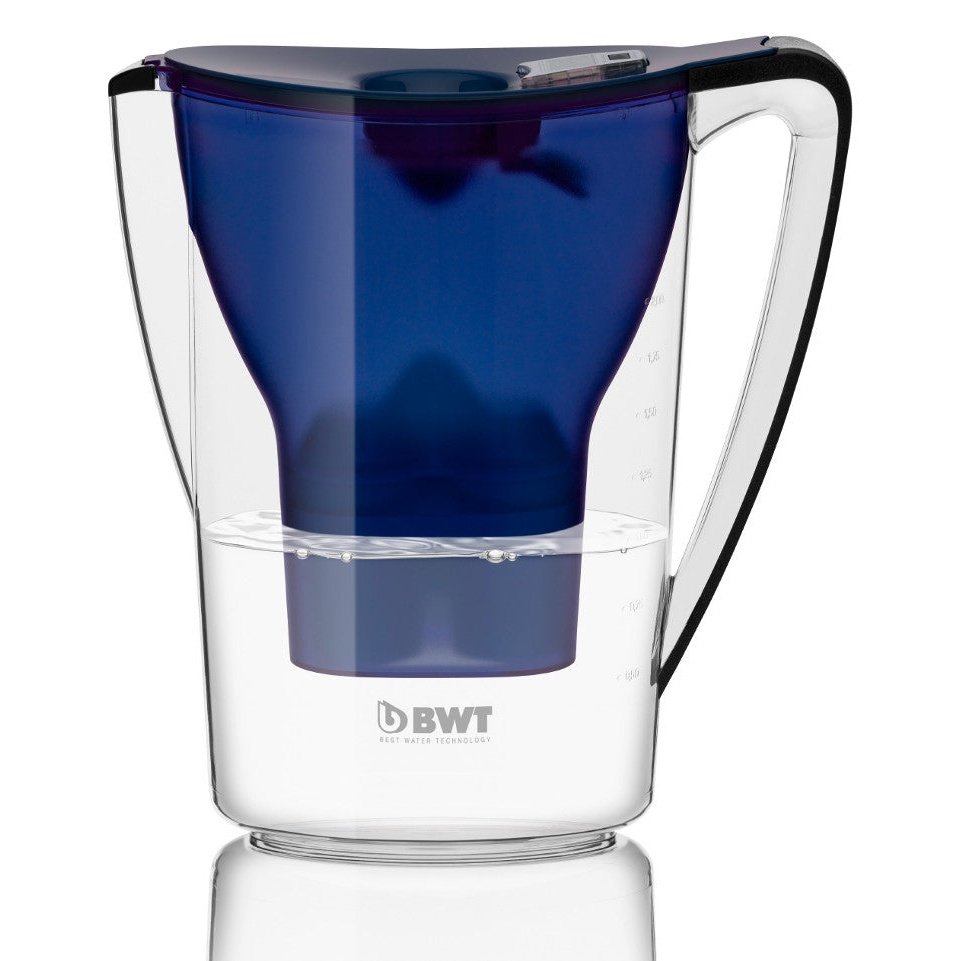 BWT Penguin 2.7L Water Filter Jug with Digital Counter – Blue