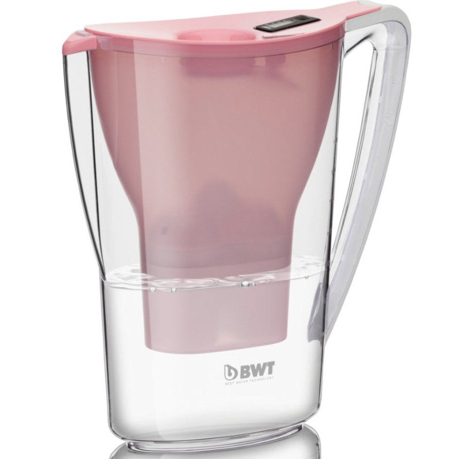 BWT Penguin 2.7L Water Filter Jug with Digital Counter – White