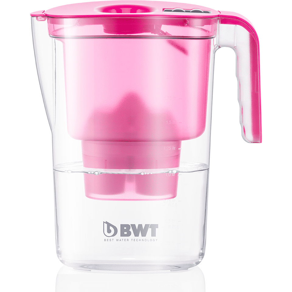 BWT Vida 2.6L Water Filter Jug with Manual Counter – Pink
