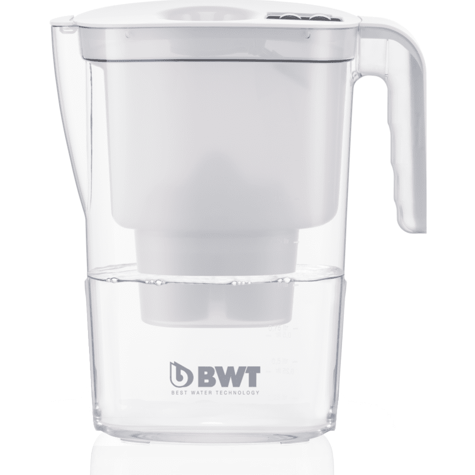 BWT Vida 2.6L Water Filter Jug with Manual Counter – White