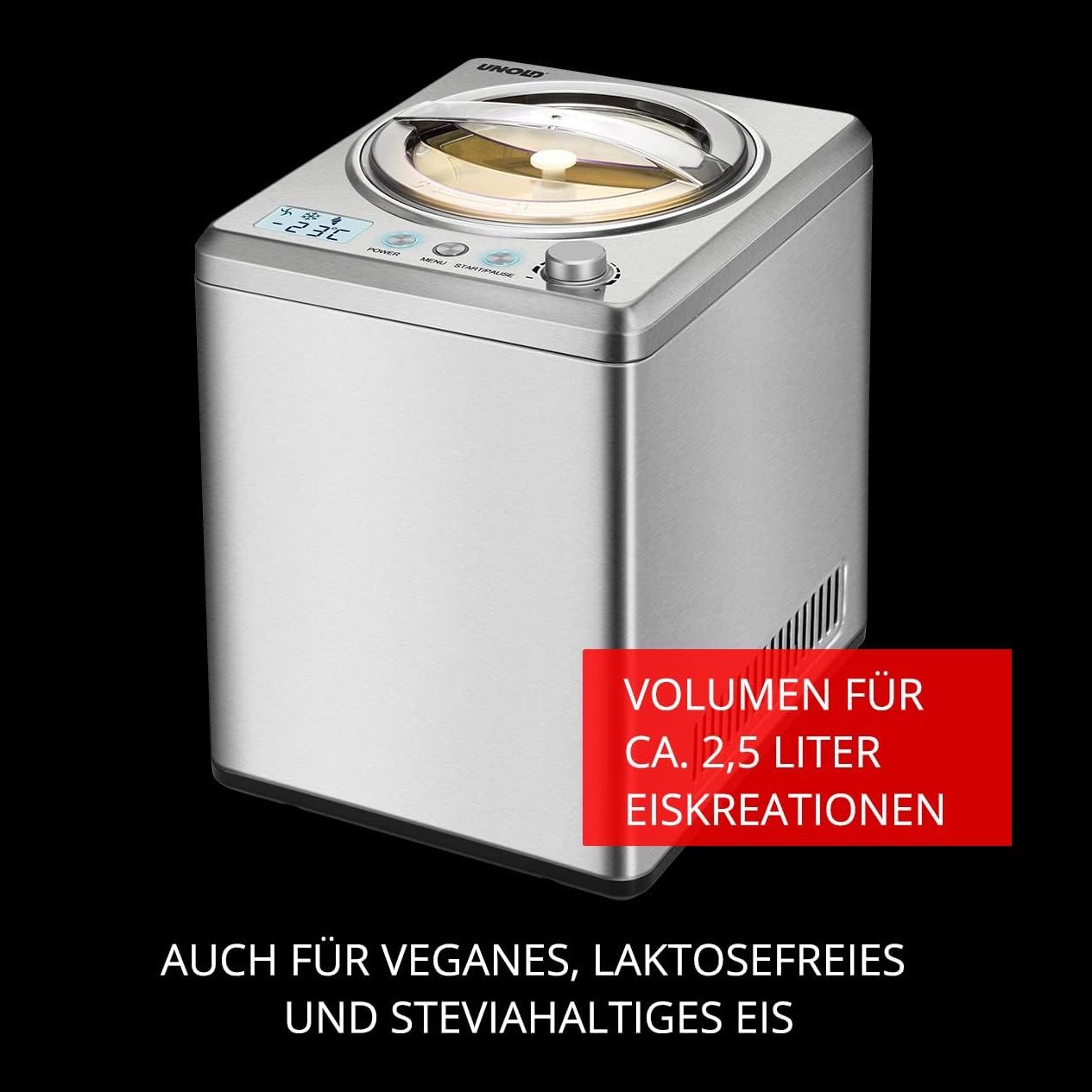 Unold Automatic Ice Cream Maker Profi Plus 180W