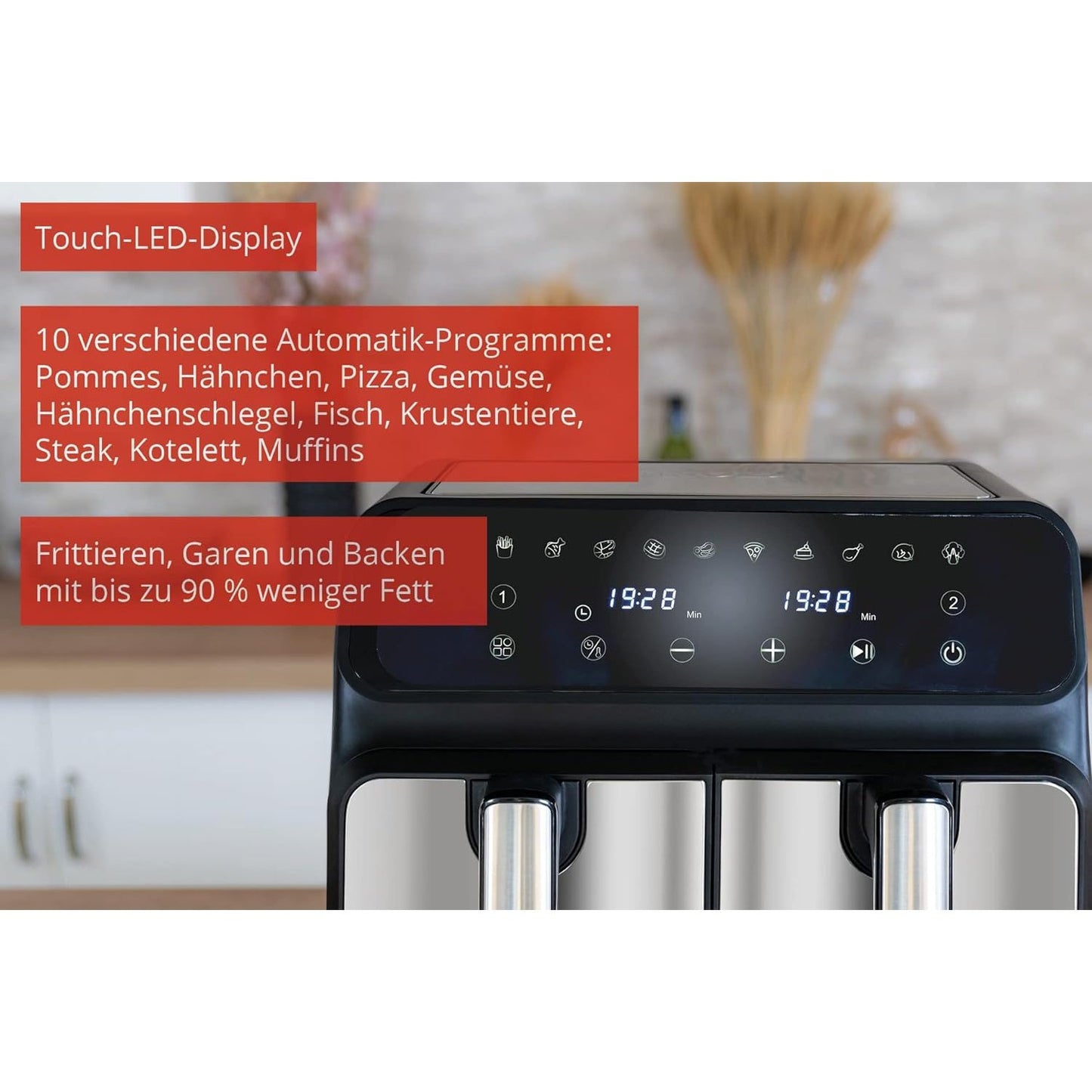 Unold Twin Zone 4L Double Air Fryer