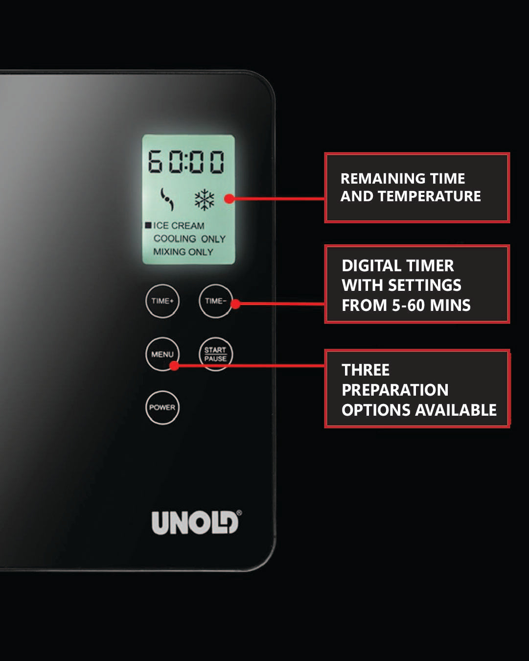 Unold Automatic Ice Cream Maker Gusto 180W