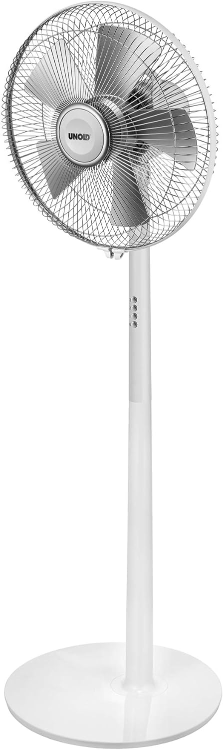 Unold Silverline 16” Pedestal Floor Fan White