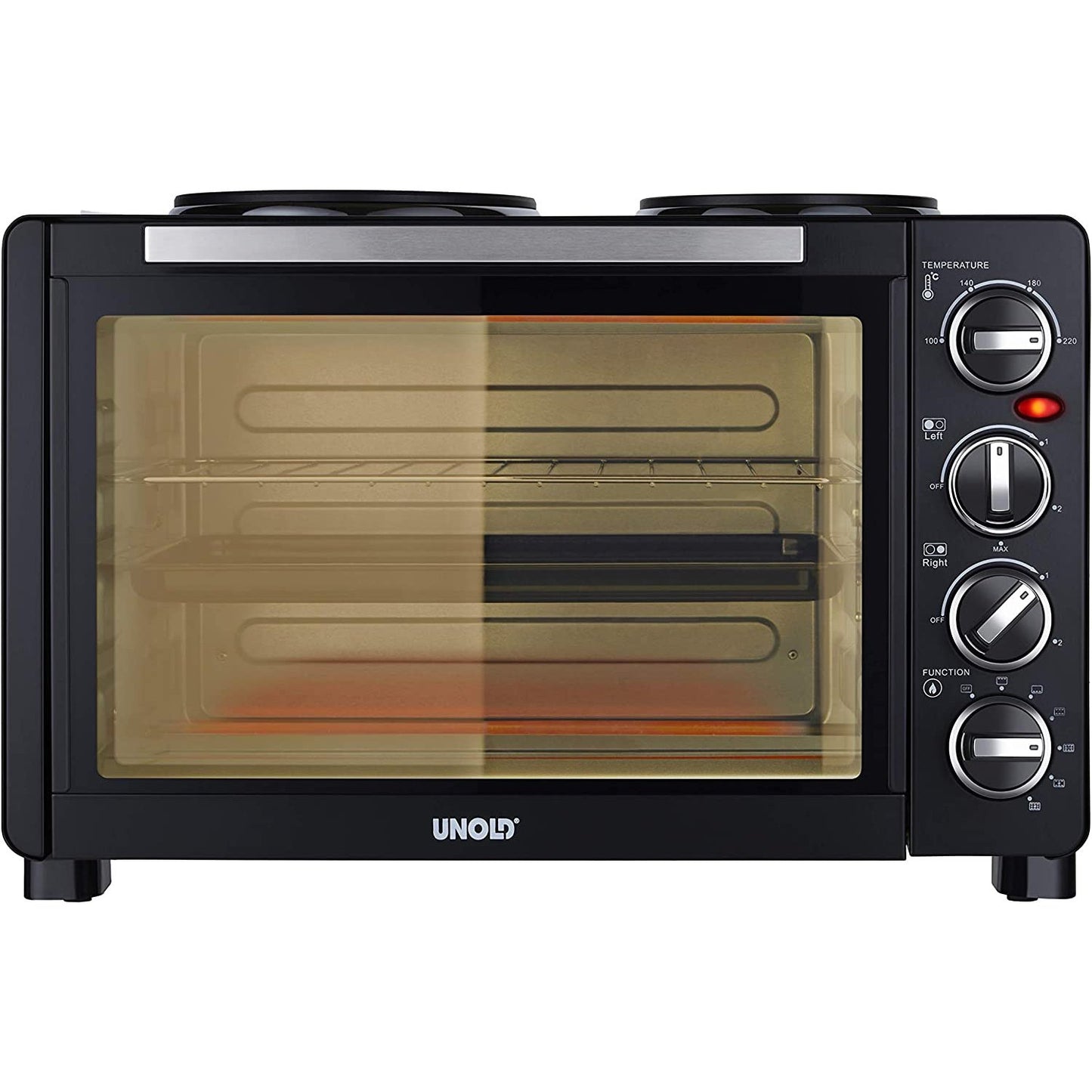 Unold All-in-One Electric Mini Oven Rotisserie Grill & Hob 30L