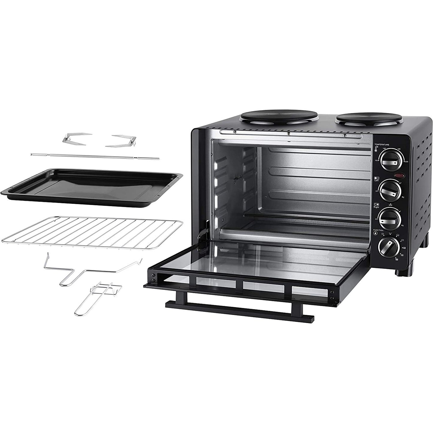 Unold All-in-One Electric Mini Oven Rotisserie Grill & Hob 30L