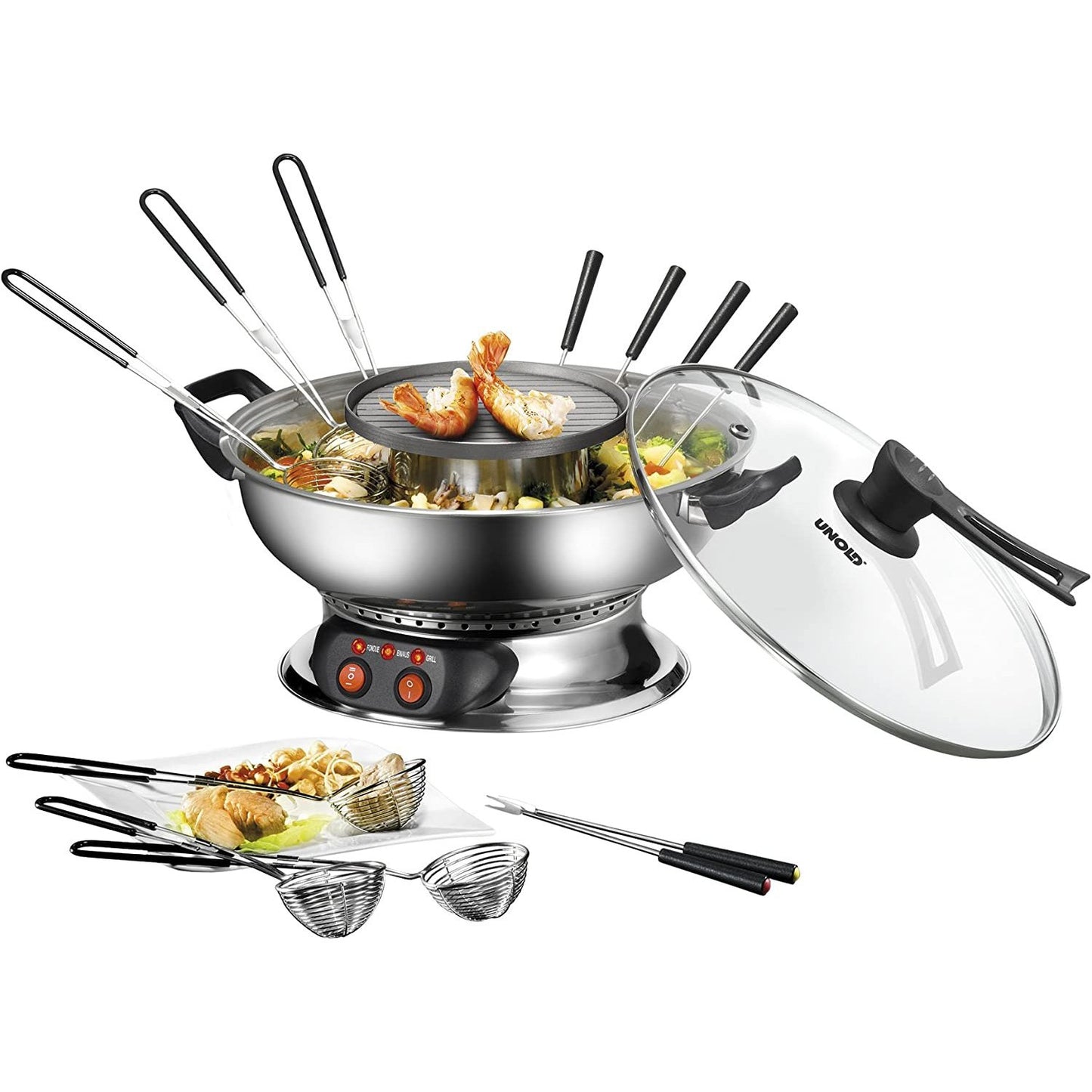 Unold Asian Style Electric Fondue & Griddle