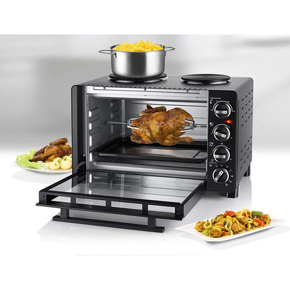 Unold All-in-One Electric Mini Oven Rotisserie Grill & Hob 30L