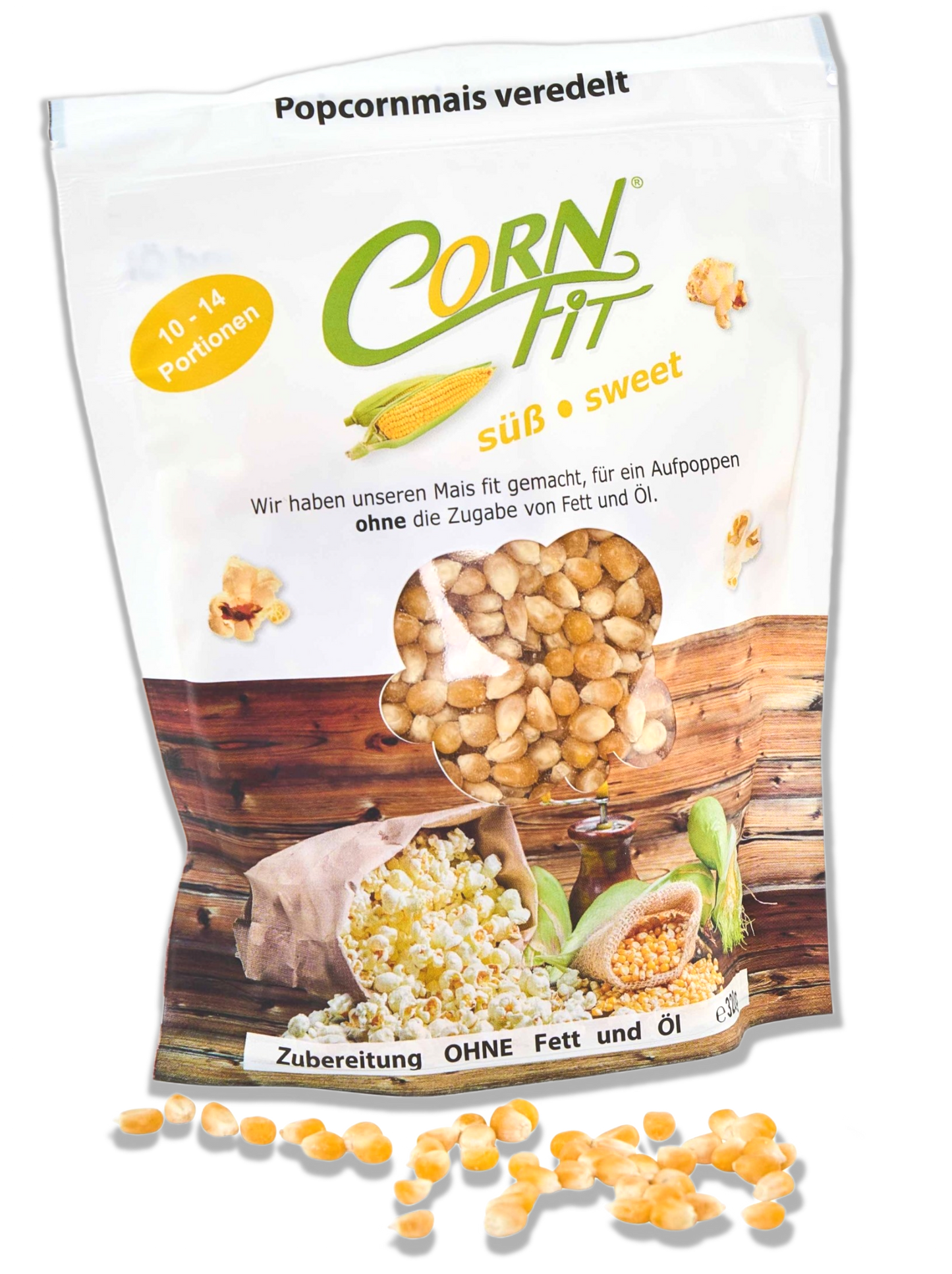 Cornfit Original Flavour Infused Popcorn Kernels - Sweet and Salt Flavour - 330g