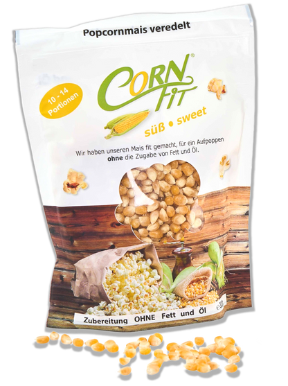 Cornfit Original Flavour Infused Popcorn Kernels - Sweet and Salt Flavour - 330g